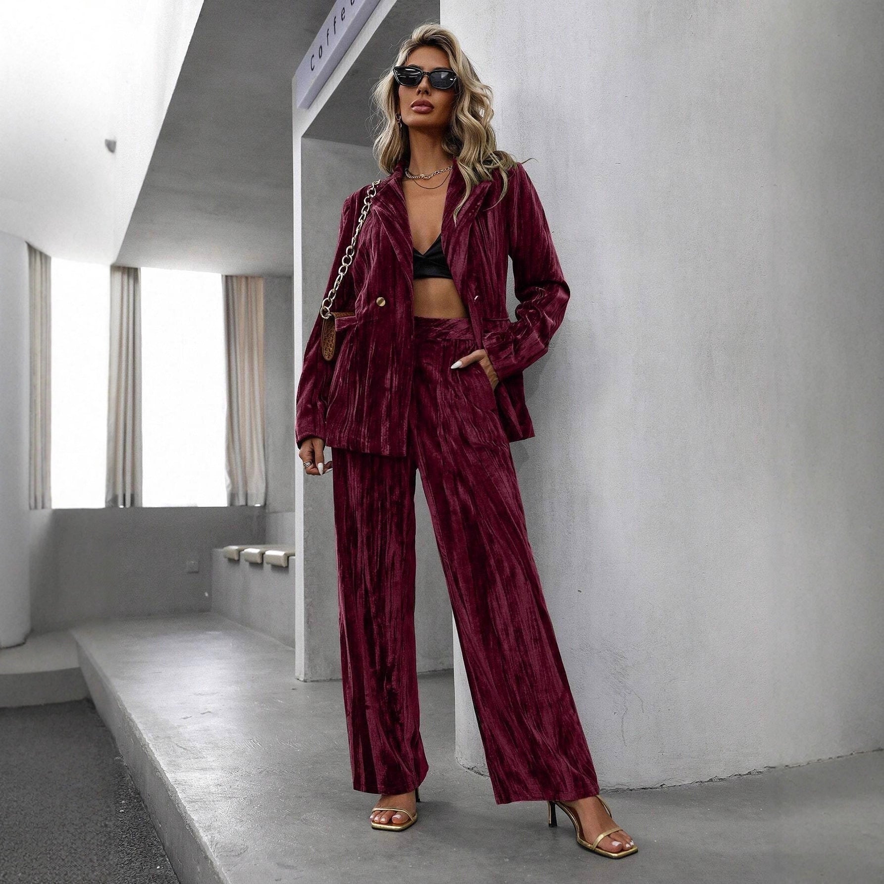 Ruby Velvet 2 Piece Set