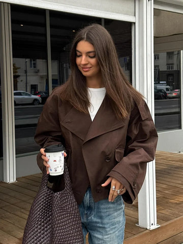 Clara | Oversized Double-Breasted Jacket
