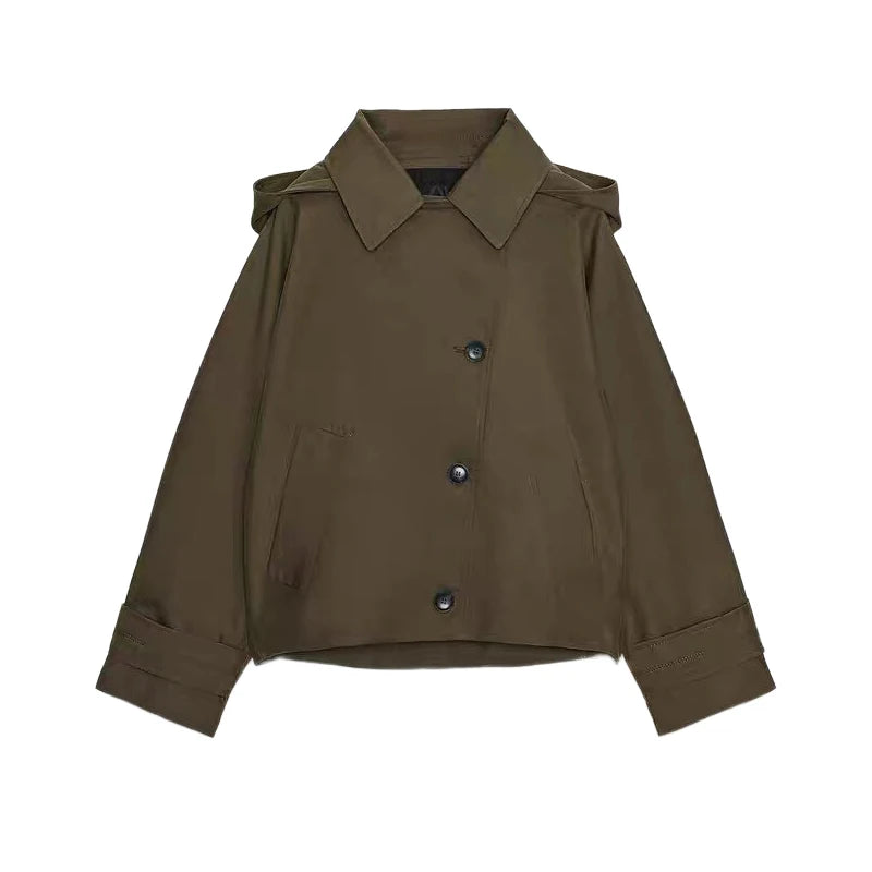 Ella | Minimalist Hooded Jacket