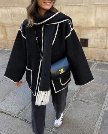 Isabelle | Fringe Wool Coat