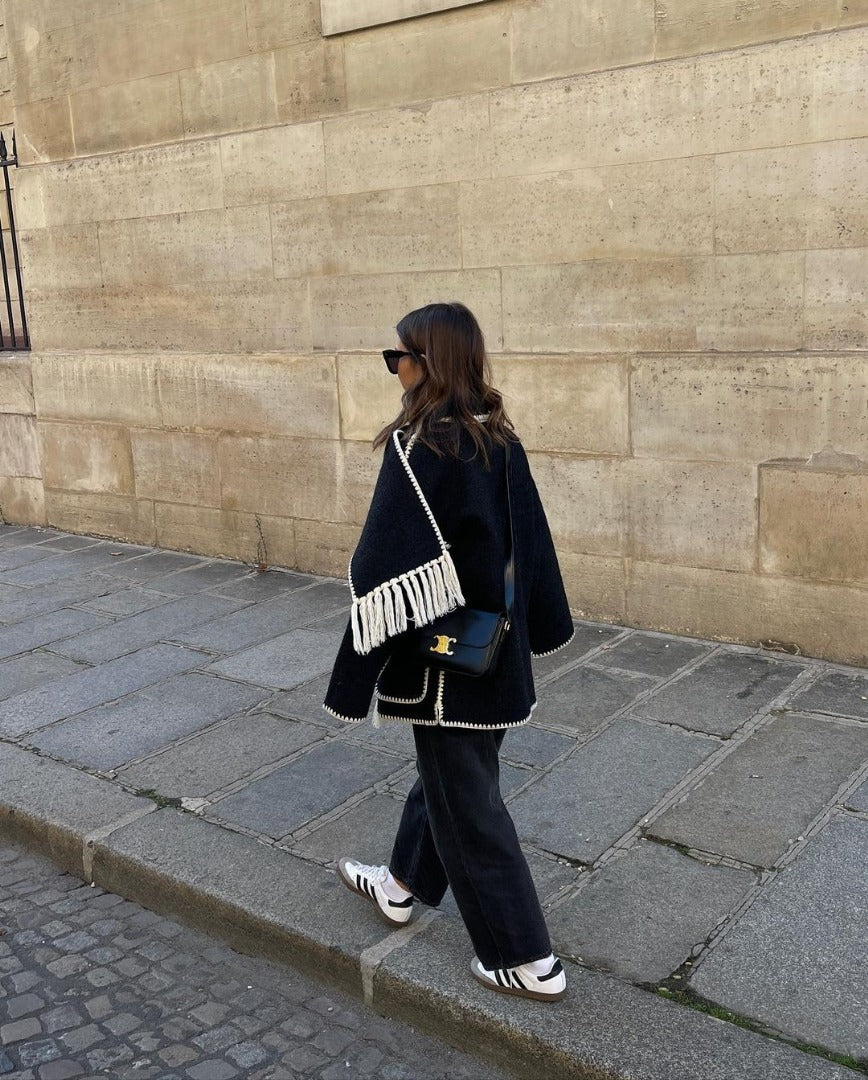 Isabelle | Fringe Wool Coat