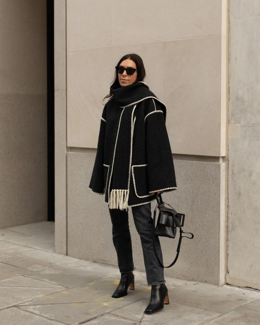 Isabelle | Fringe Wool Coat