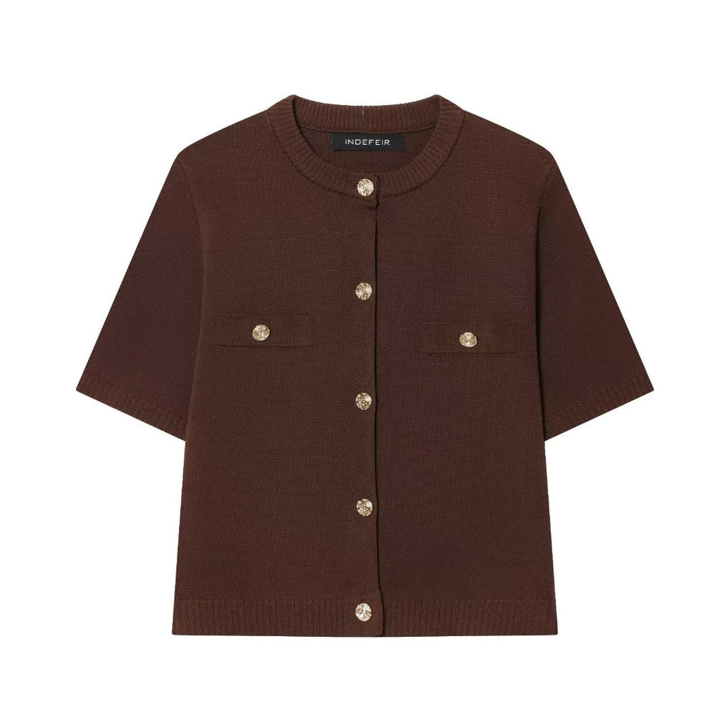 Faye | Short Sleeve Knit Vest