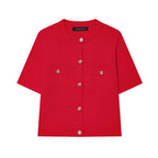 Faye | Short Sleeve Knit Vest