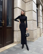 Alina | Ribbed Maxi Dress