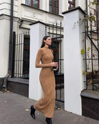 Alina | Ribbed Maxi Dress