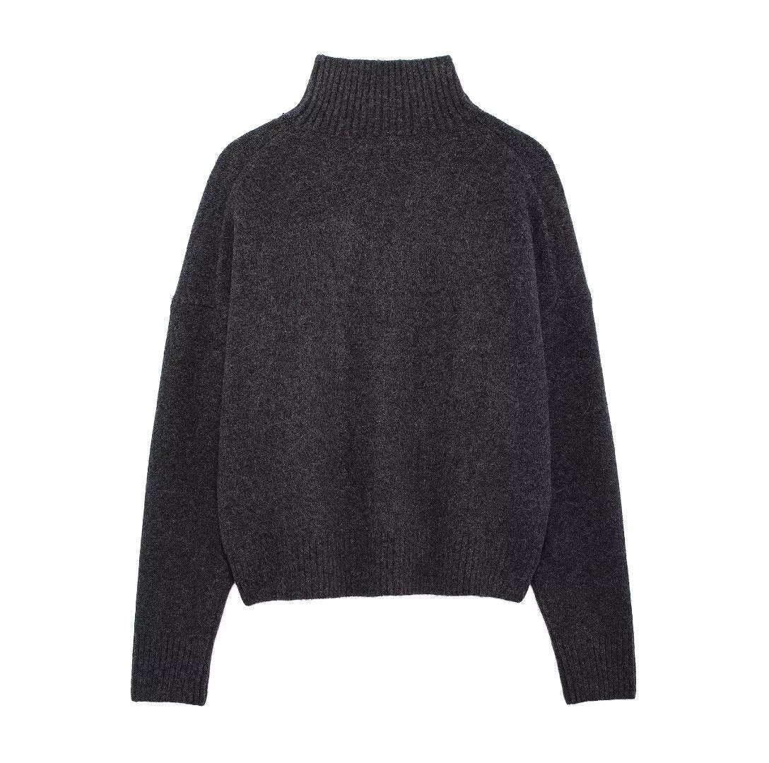 Isla | Knitted High Neck Sweater