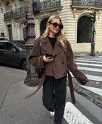 Fleur | Cropped Wool Coat