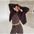 Striped Long Sleeve Polo