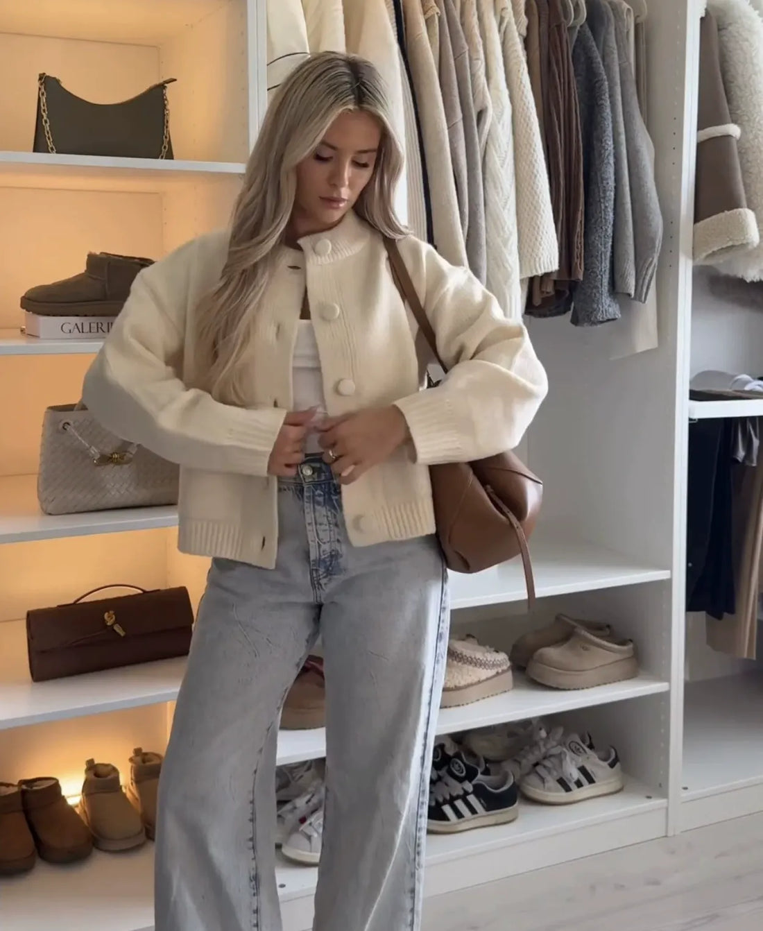 Laura | Knitted Button Cardigan