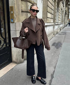 Fleur | Cropped Wool Coat