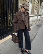 Fleur | Cropped Wool Coat